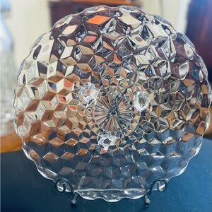 Fostoria American footed cake plate